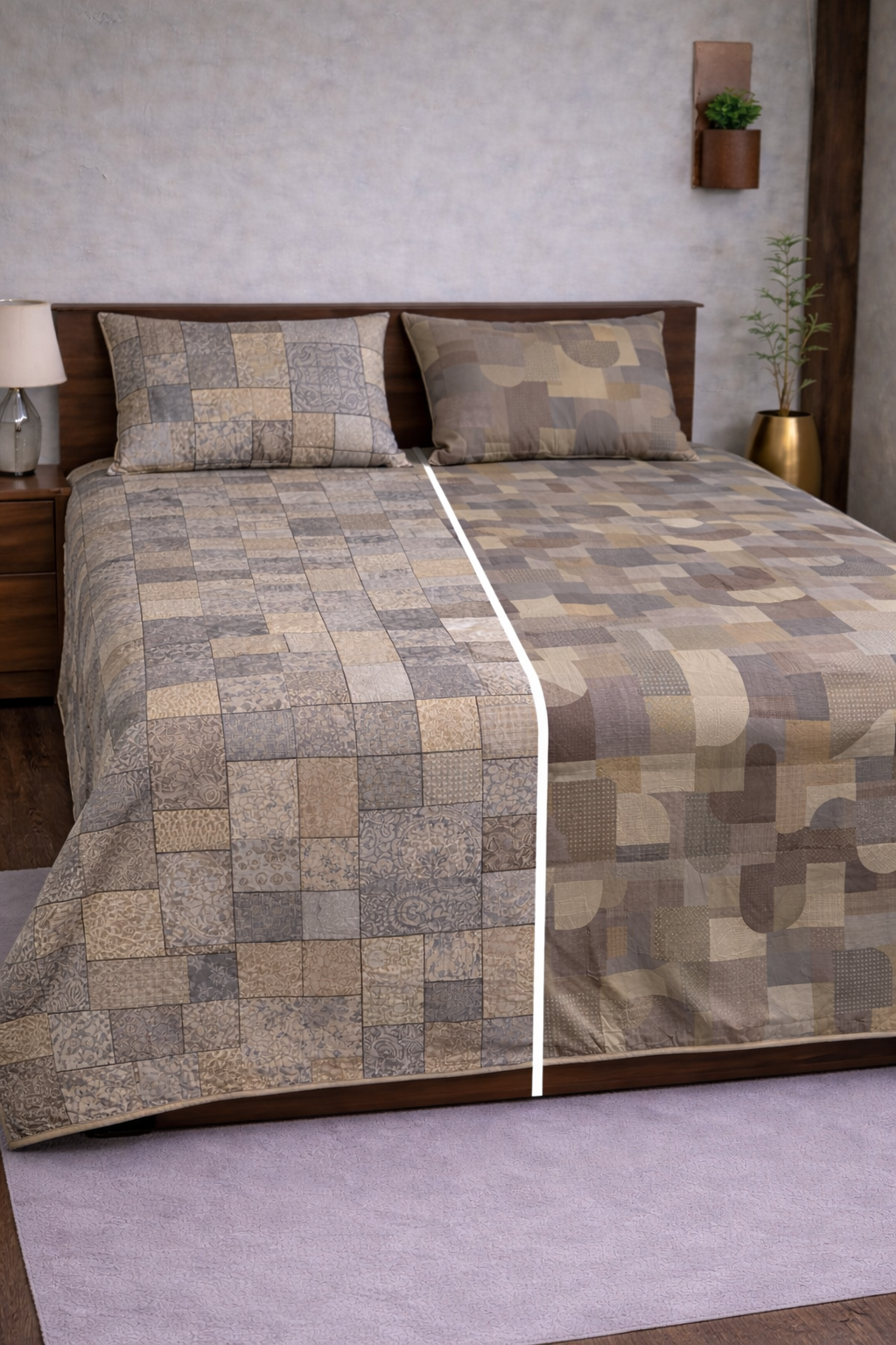 Reversible Double Sided Bedsheet Set
