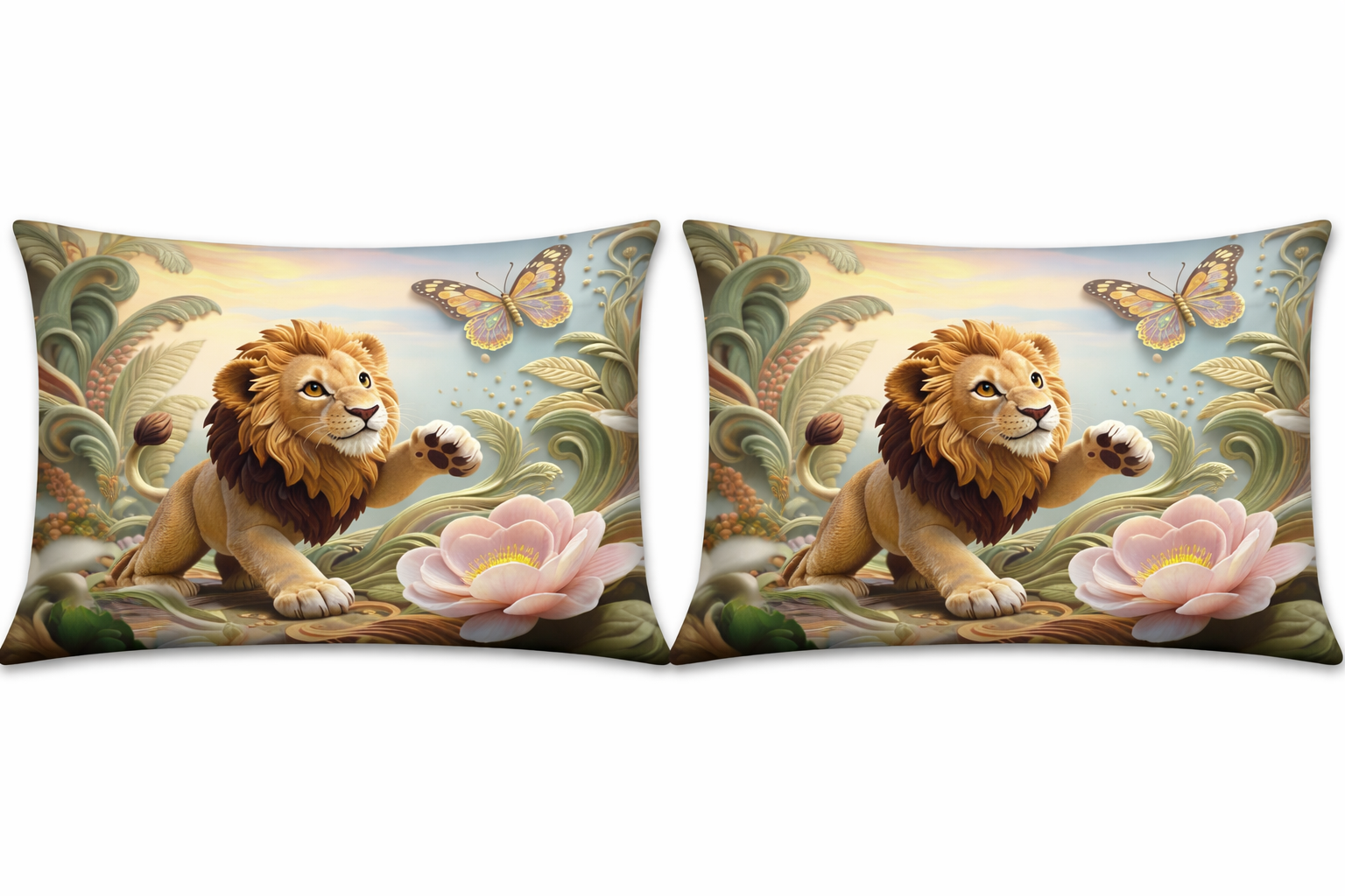 Ultra Smooth Digital 7D Lion Bedsheet set