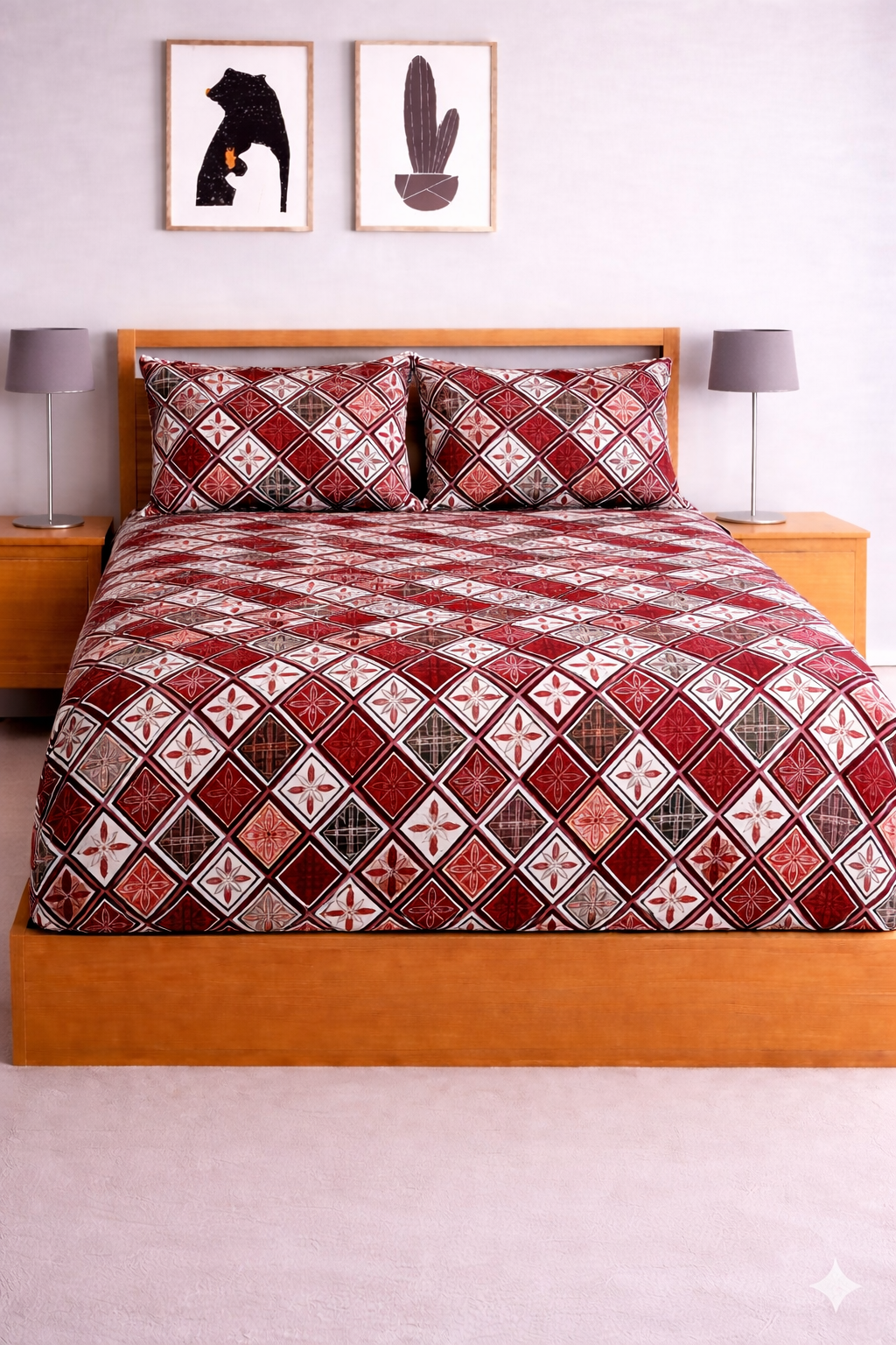 Magnet Soft Digital Elastic Fitted Bedsheet