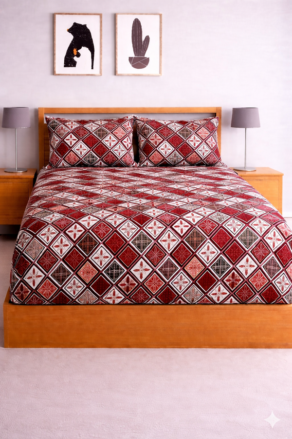 Magnet Soft Digital Elastic Fitted Bedsheet