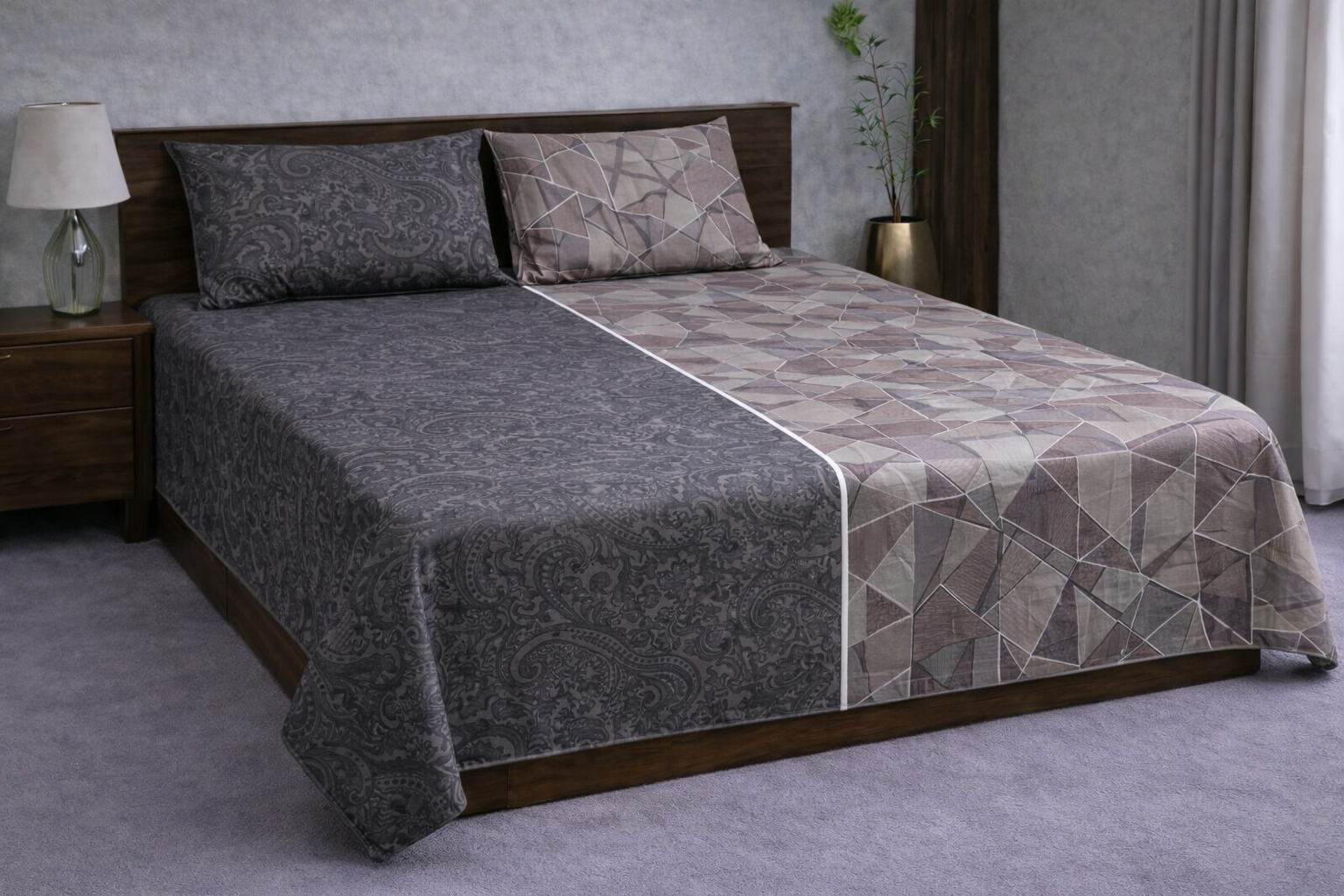 Reversible Double Sided Bedsheet Set