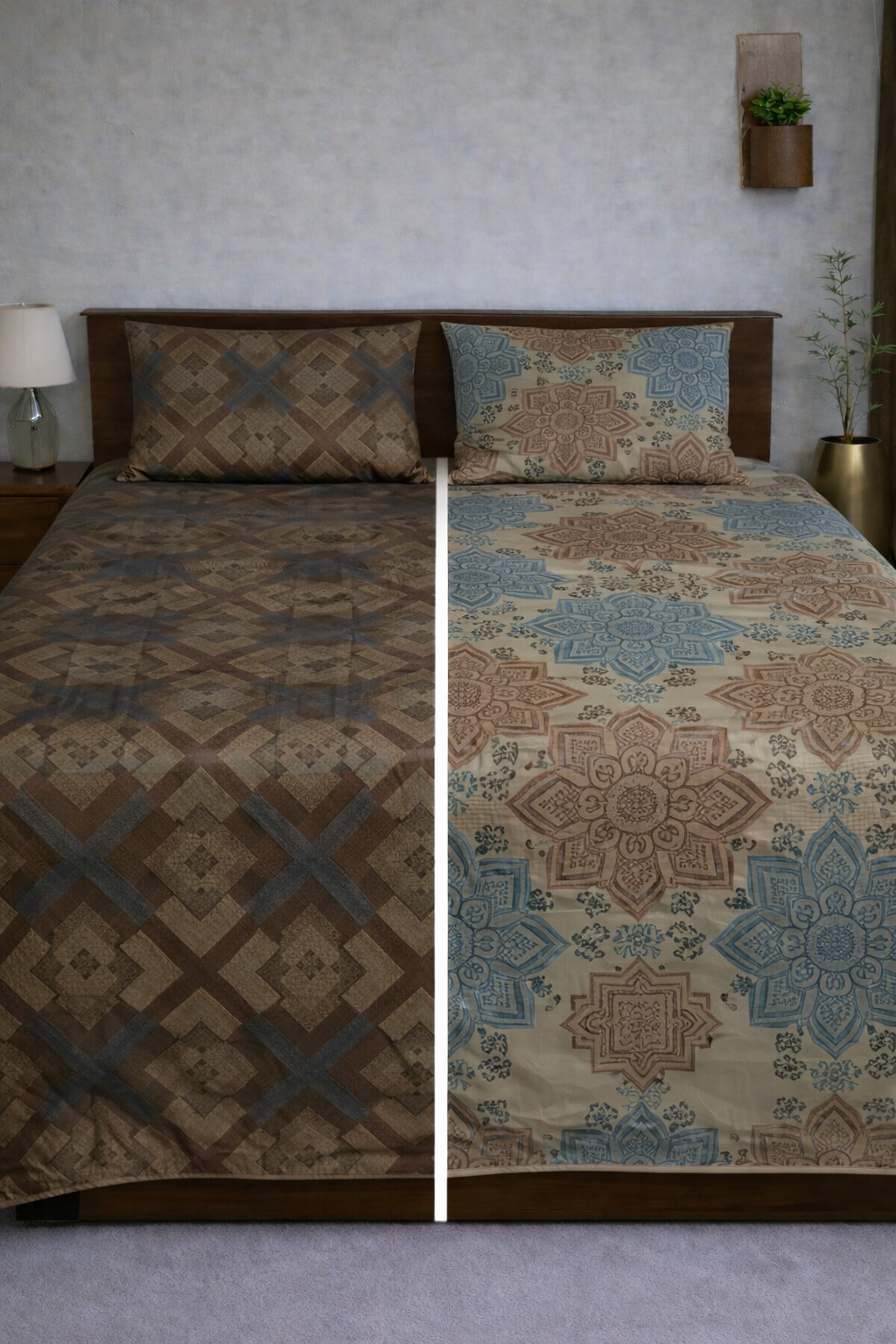 Reversible Double Sided Bedsheet Set