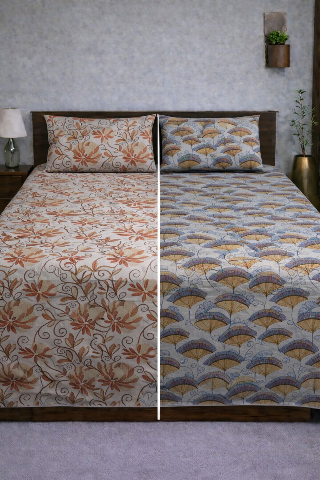 Reversible Double Sided Bedsheet Set