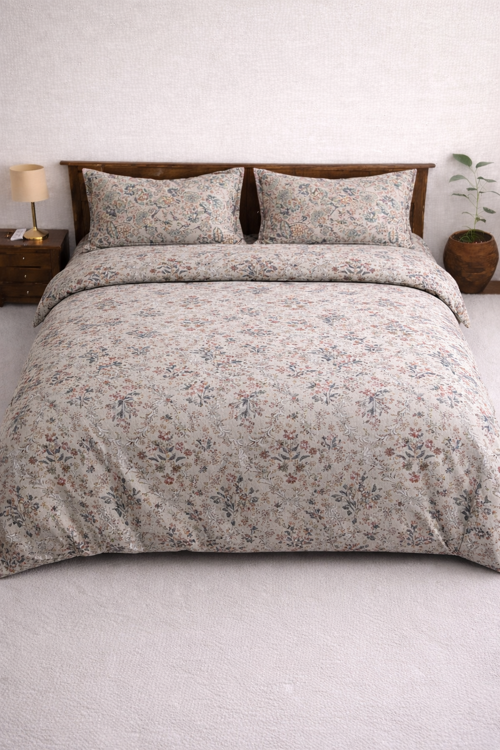 Boston Floral Print Packed Bedsheet set