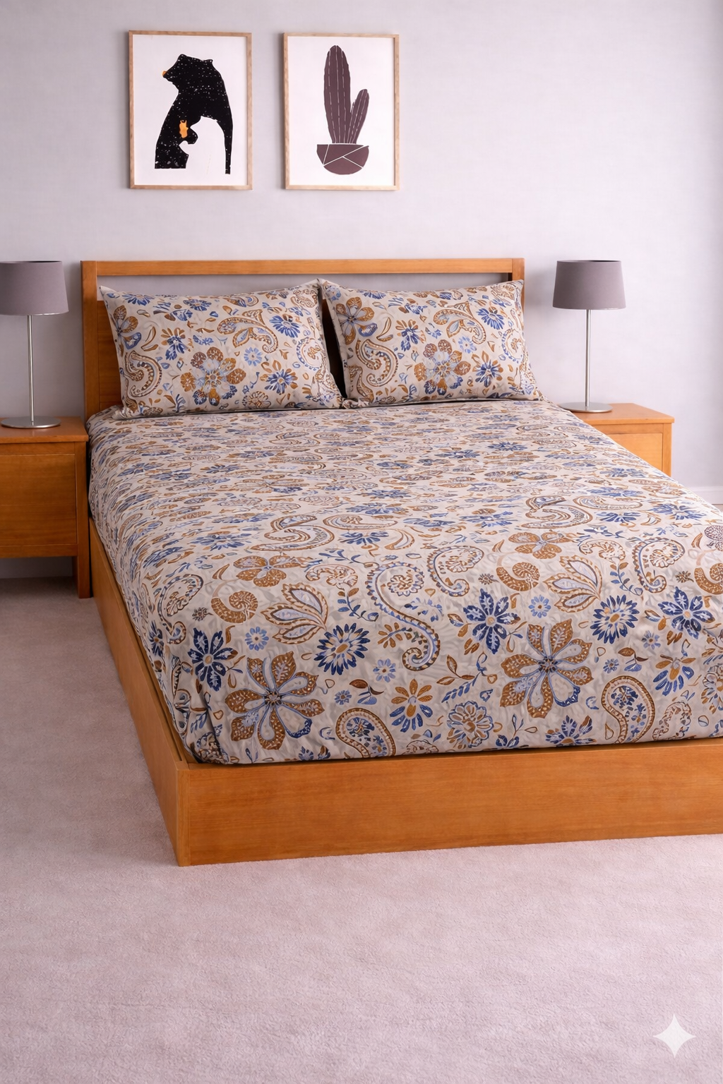 Magnet Soft Digital Elastic Fitted Bedsheet