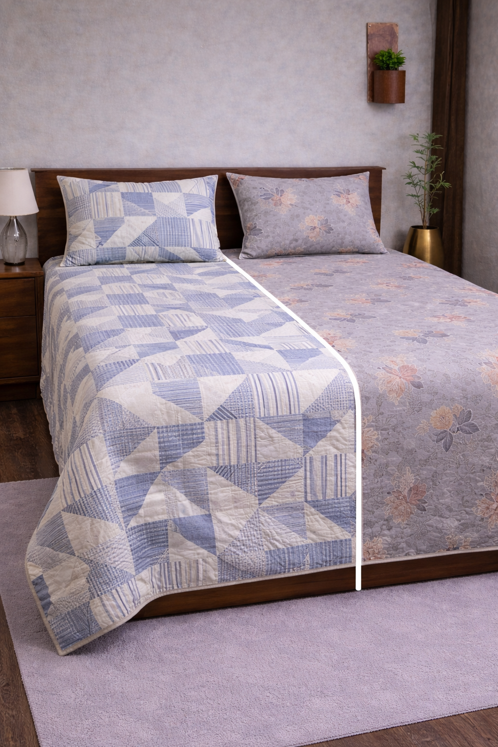 Reversible Double Sided Bedsheet Set