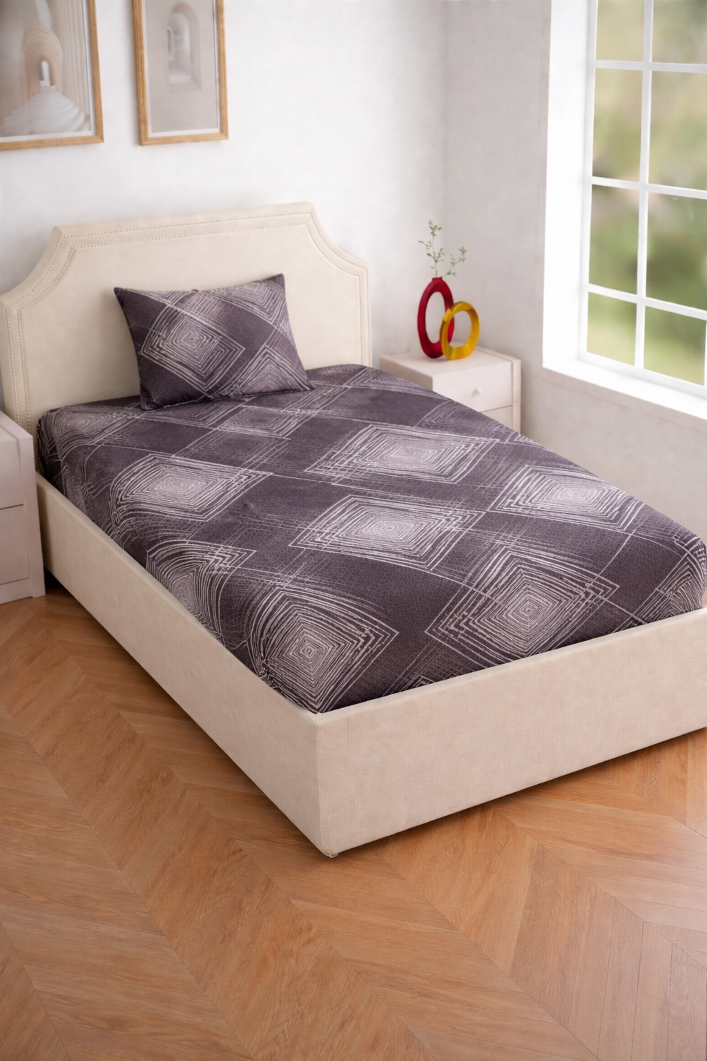 Liberty-Designer Printed Single Bedsheet Set