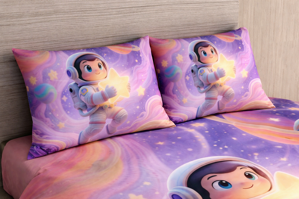Ultra Smooth Digital 7D Astronaut Bedsheet set