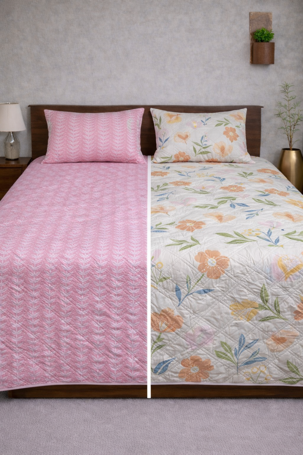 Reversible Double Sided Quilted Bedcover