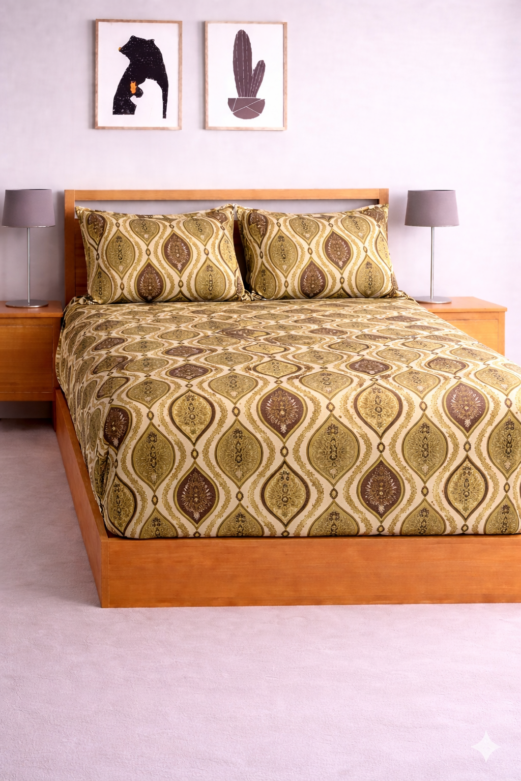 Magnet Soft Digital Elastic Fitted Bedsheet
