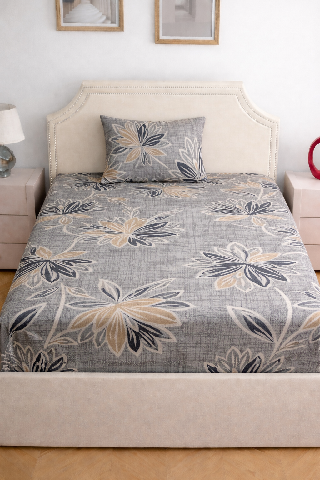 Liberty-Designer Printed Single Bedsheet Set