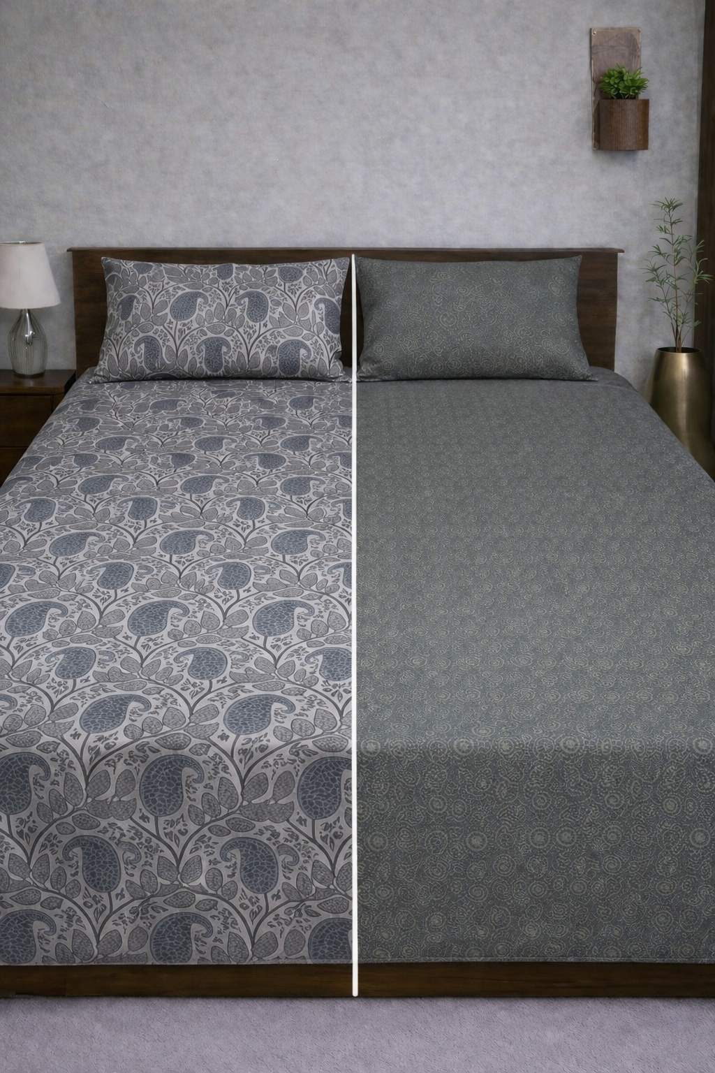 Reversible Double Sided Bedsheet Set