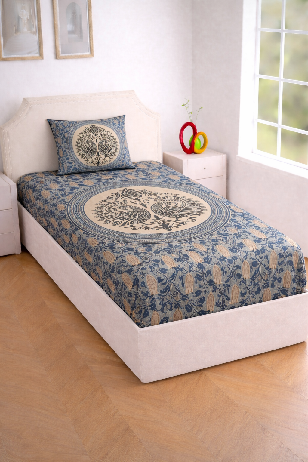 Full Jaal Single Bedsheet Set