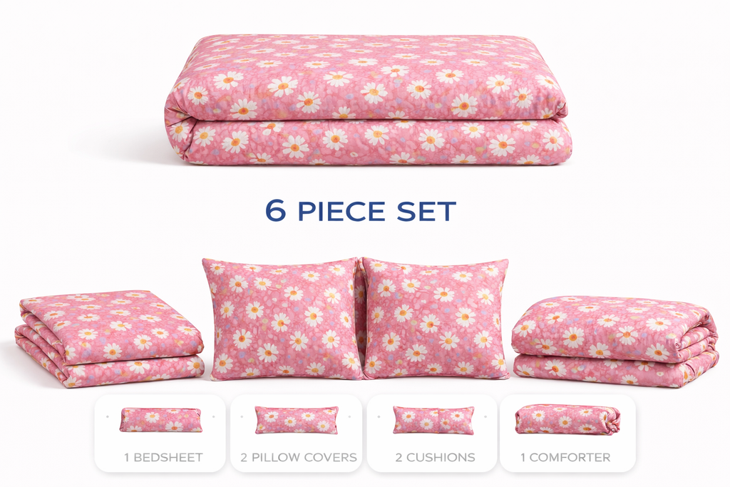 Soft feel 6Pc Bedding set