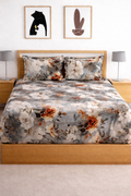 Skyfit- Digital Printed Elastic Fitted Bedsheet Set