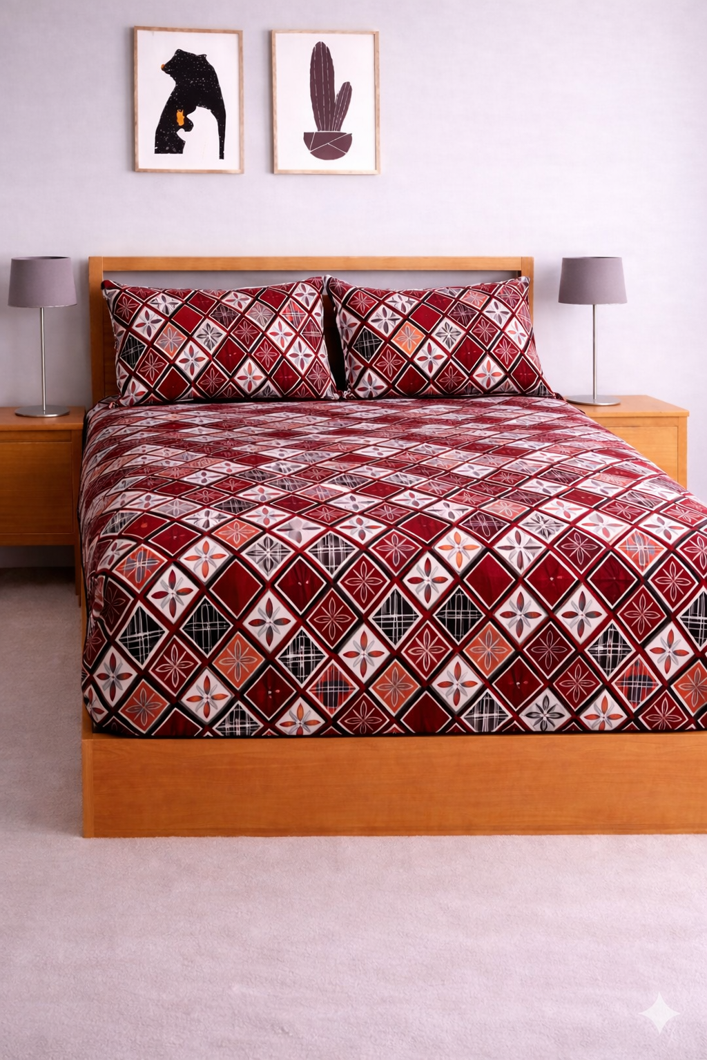 Magnet Soft Digital Elastic Fitted Bedsheet