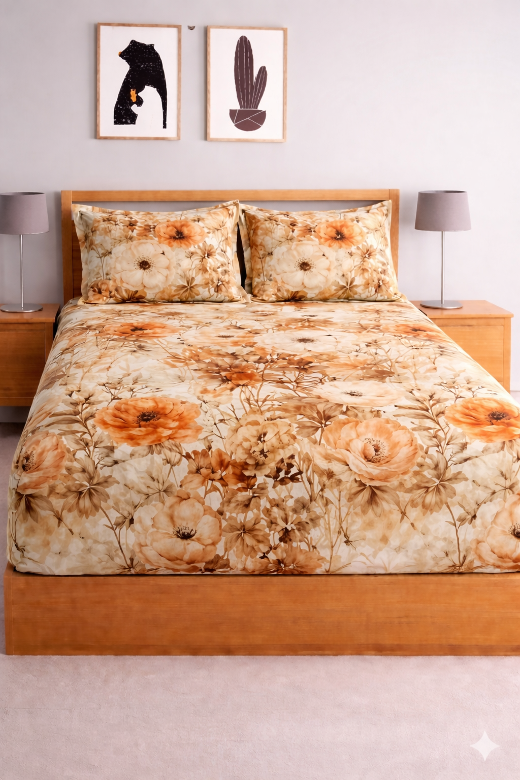 Starfit- Digital Printed Elastic Fitted Bedsheet set