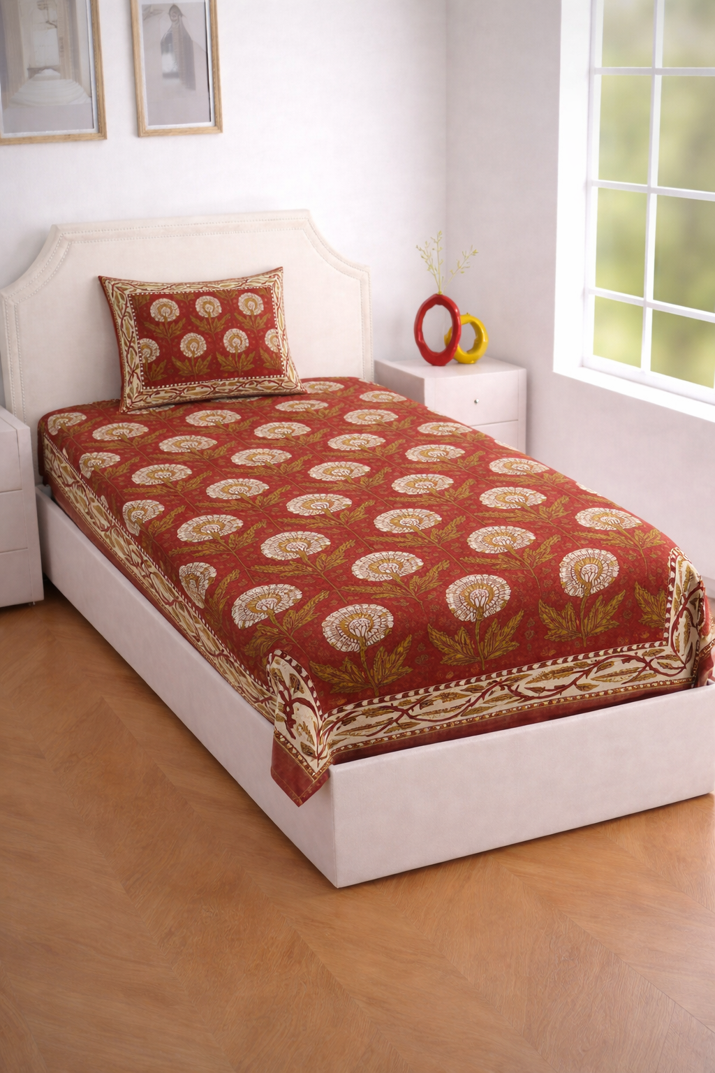 Full Jaal Single Bedsheet Set