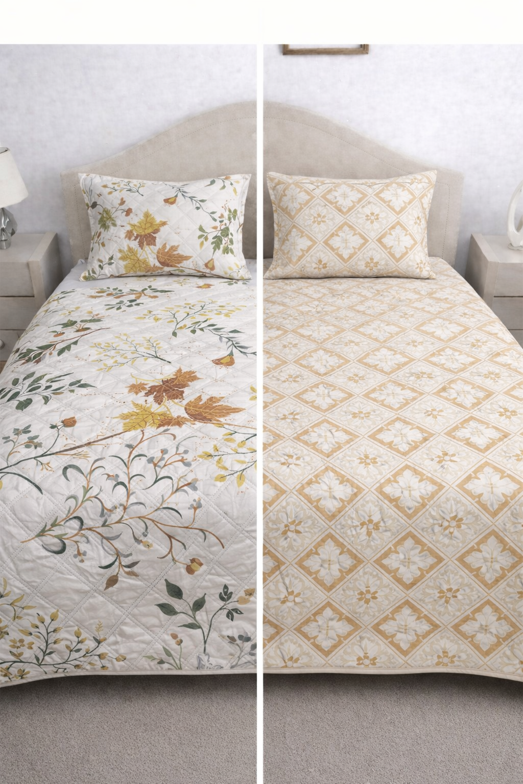 Reversible Double Sided Quilted Bedcover