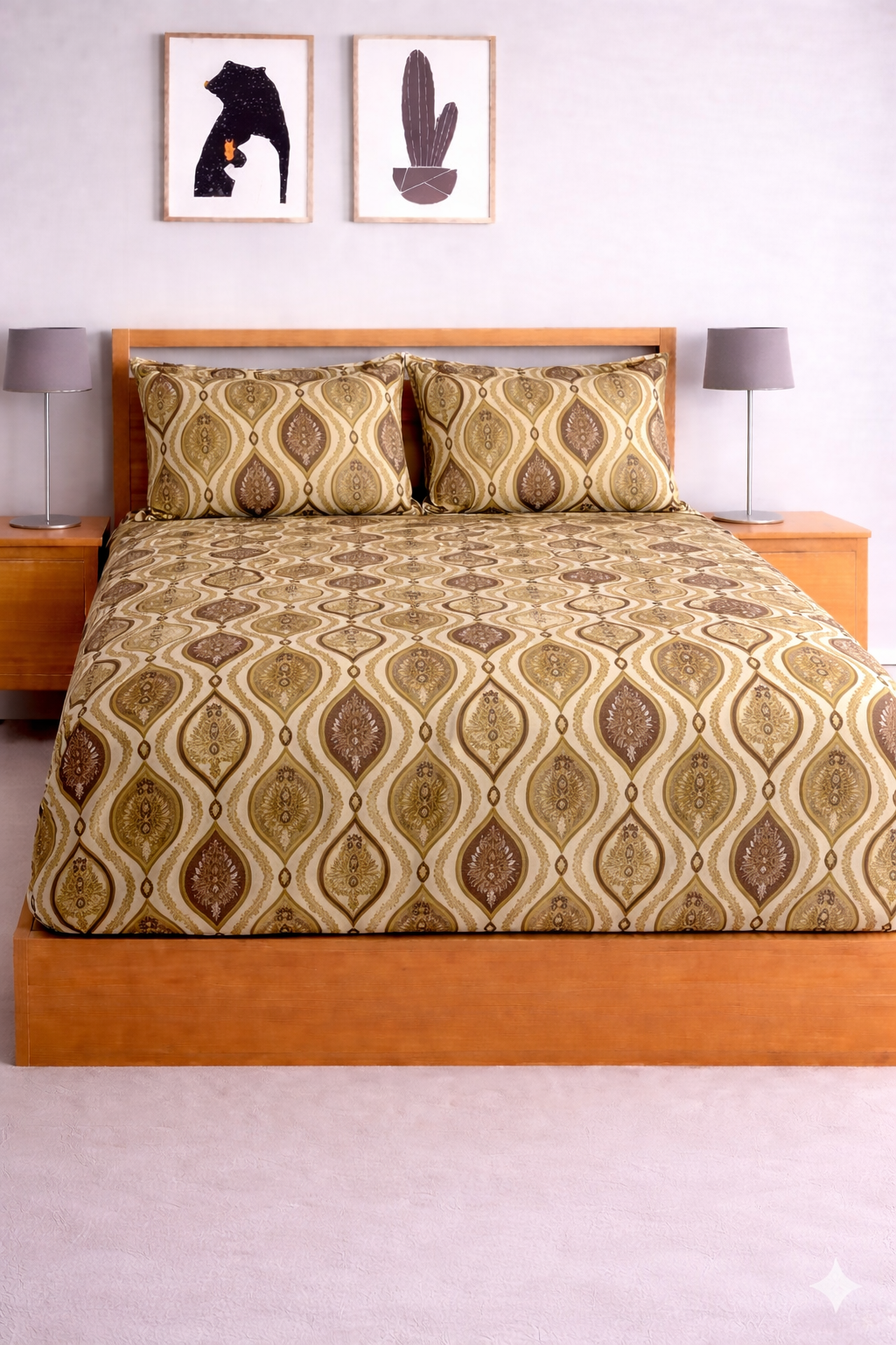 Magnet Soft Digital Elastic Fitted Bedsheet