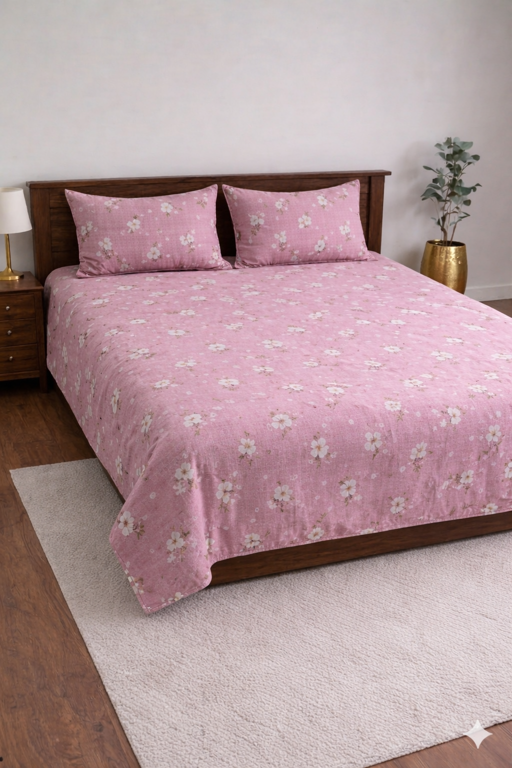 Boston Floral Print Packed Bedsheet set