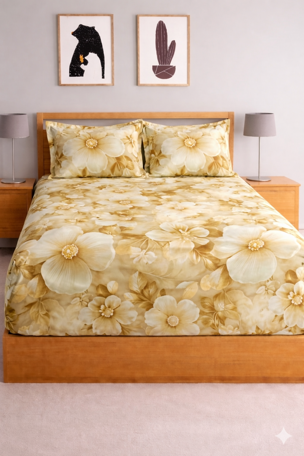 Starfit- Digital Printed Elastic Fitted Bedsheet set