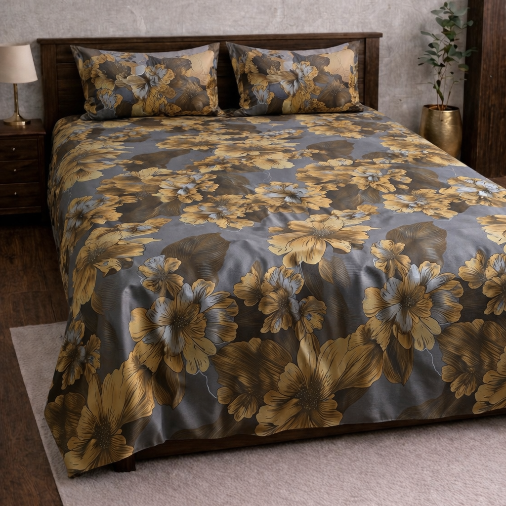 Unique Floral Bedsheet Set