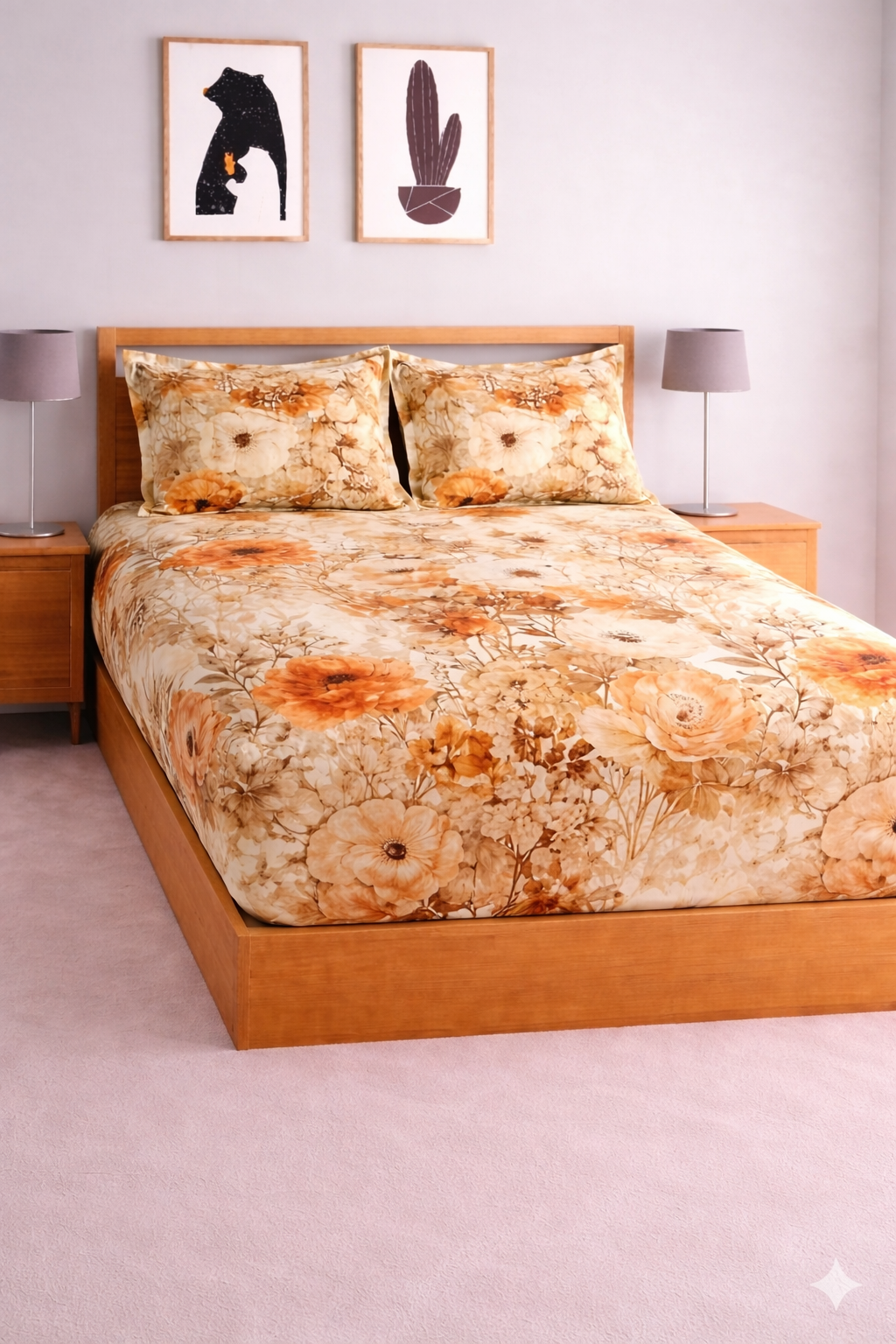 Starfit- Digital Printed Elastic Fitted Bedsheet set