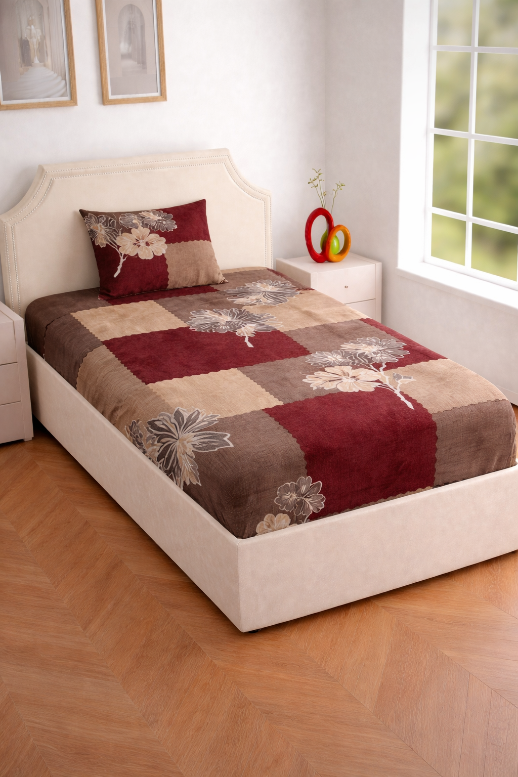 Liberty-Designer Printed Single Bedsheet Set