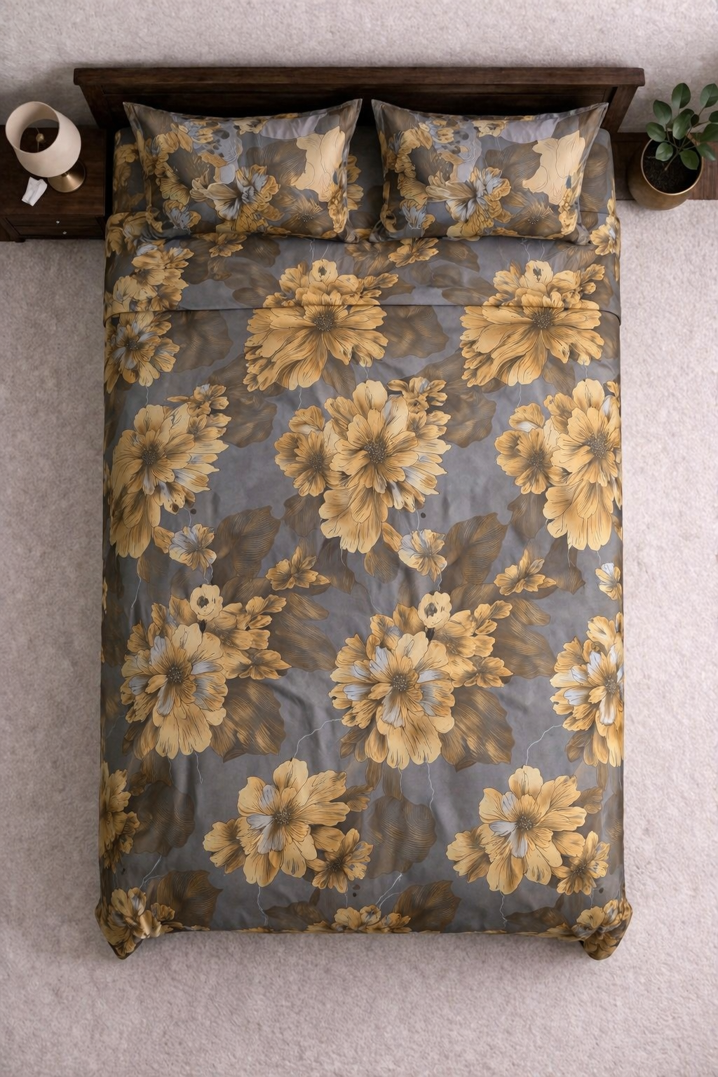Unique Floral Bedsheet Set