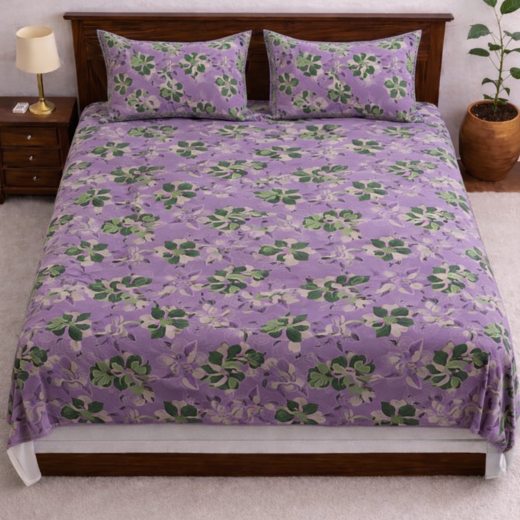 Unique Floral Bedsheet Set