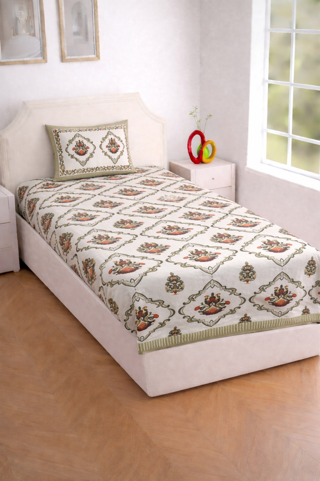 Full Jaal Single Bedsheet Set