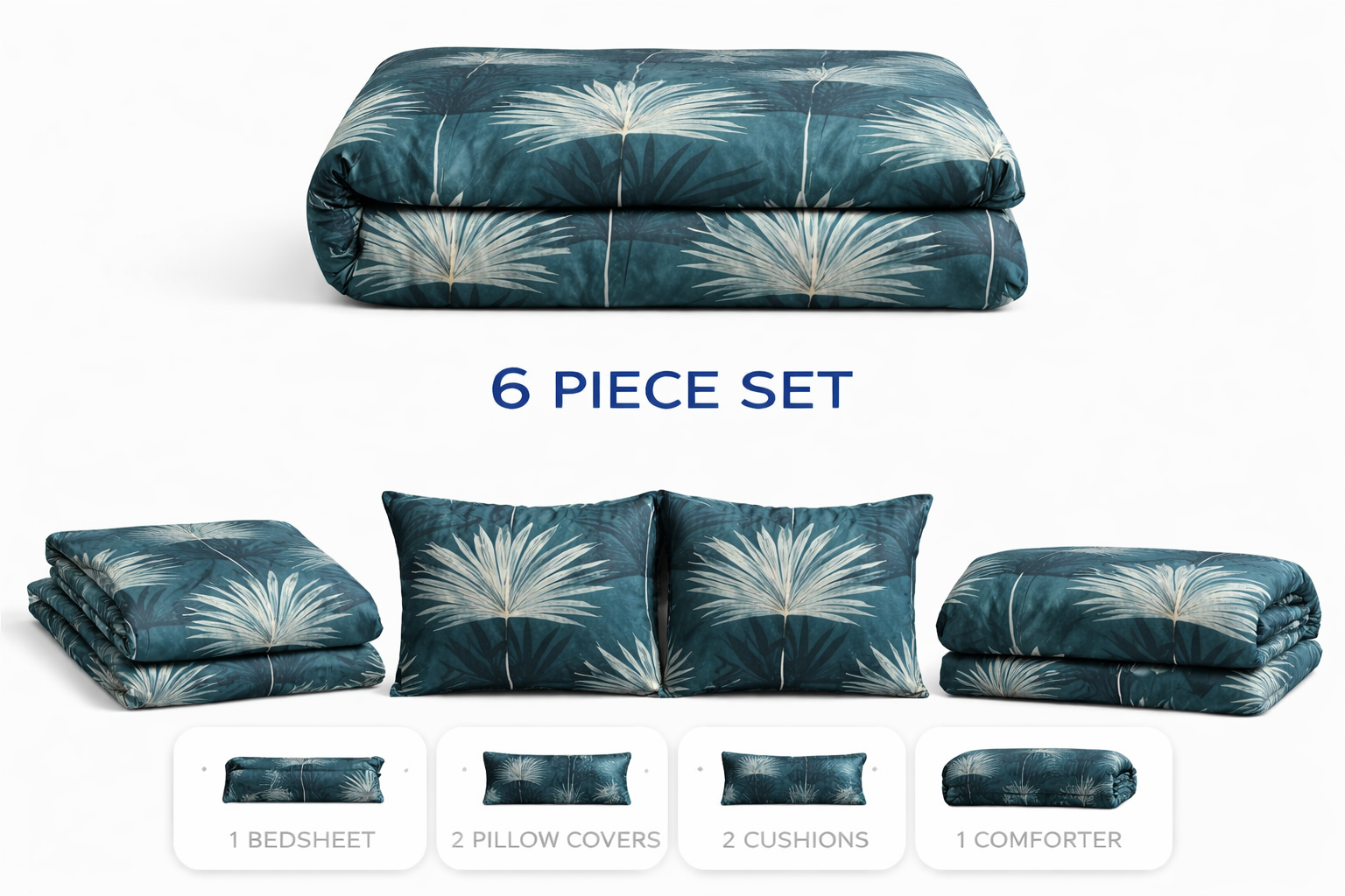 Soft feel 6Pc Bedding set