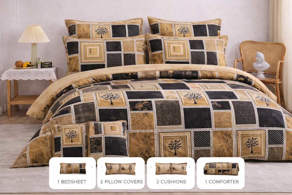 Soft feel 6Pc Bedding set