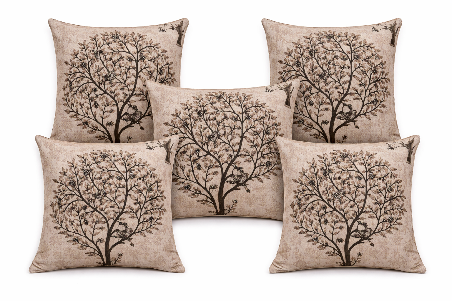 Rotary Handcrafted & Printed 8 Pcs Diwan Set