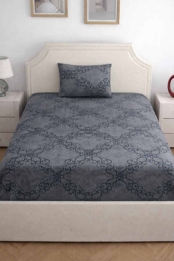 Soft Cotton sonata Printed Single Bedsheet with Pillow Cover