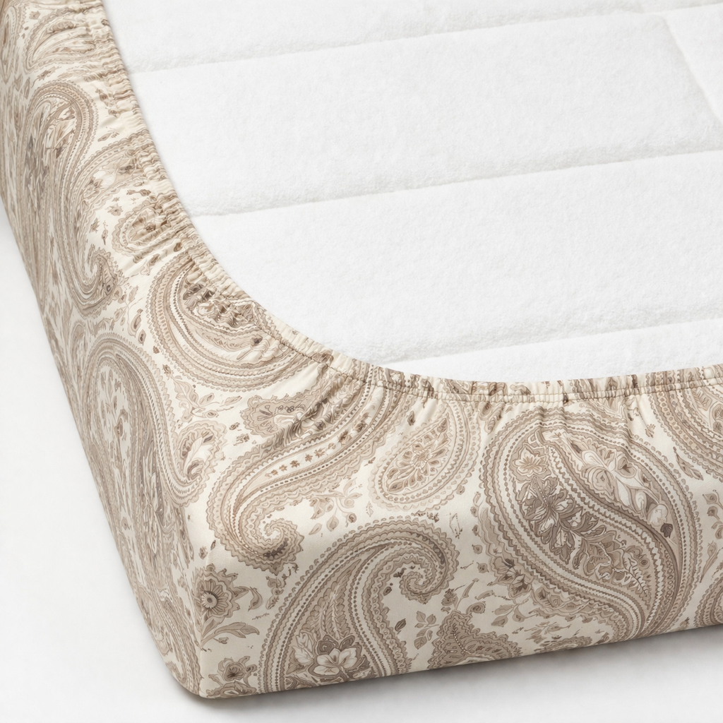 Skyfit- Digital Printed Elastic Fitted Bedsheet Set