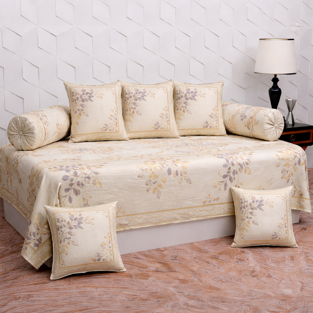 Safari Handcrafted & Printed 8 Pcs Diwan Set