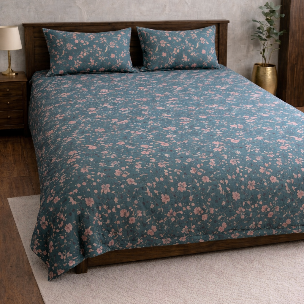 Unique Floral Bedsheet Set