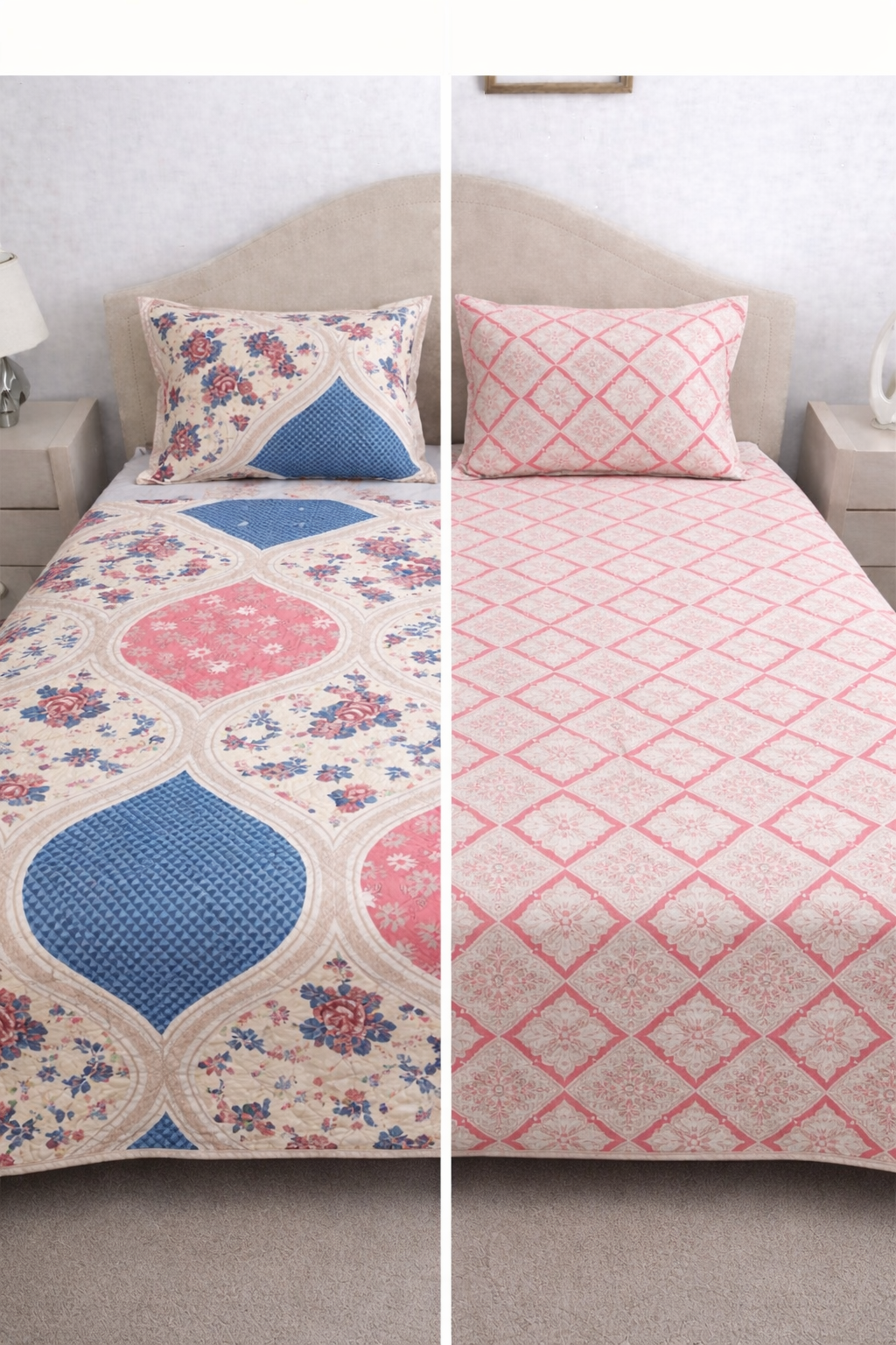 Reversible Double Sided Quilted Bedcover