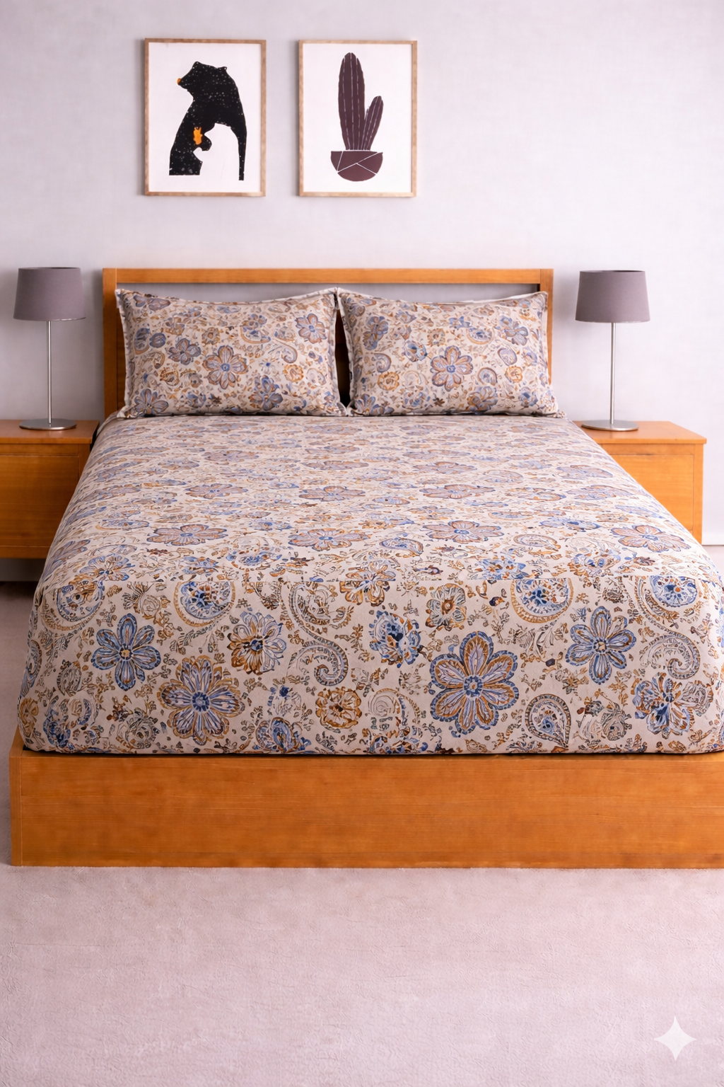 Magnet Soft Digital Elastic Fitted Bedsheet