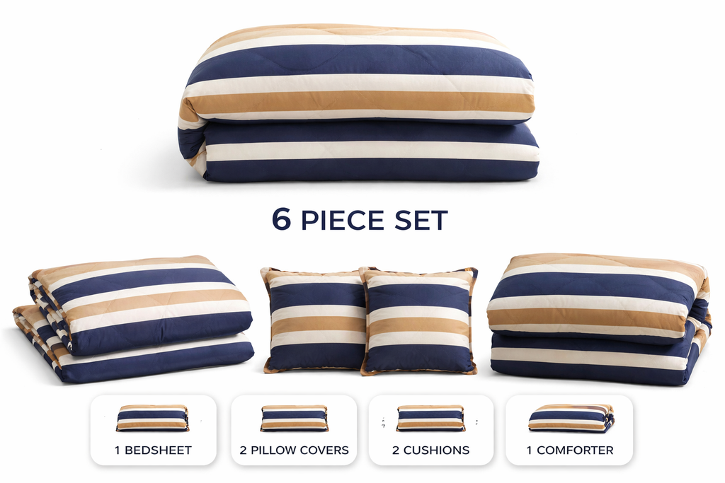 Premium 6Pc Bedding set
