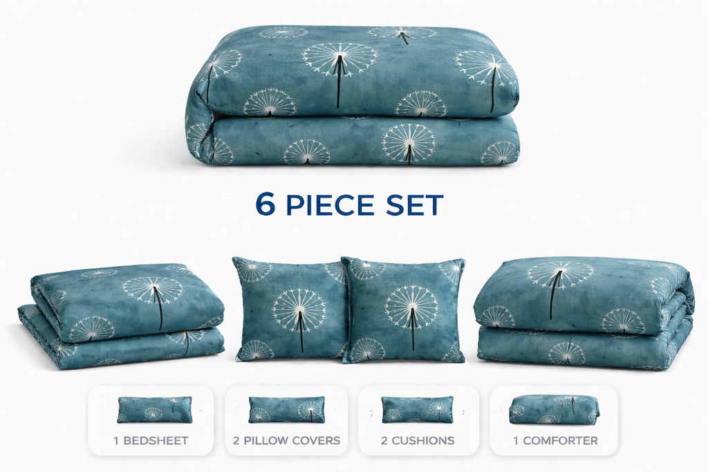 Premium 6Pc Bedding set