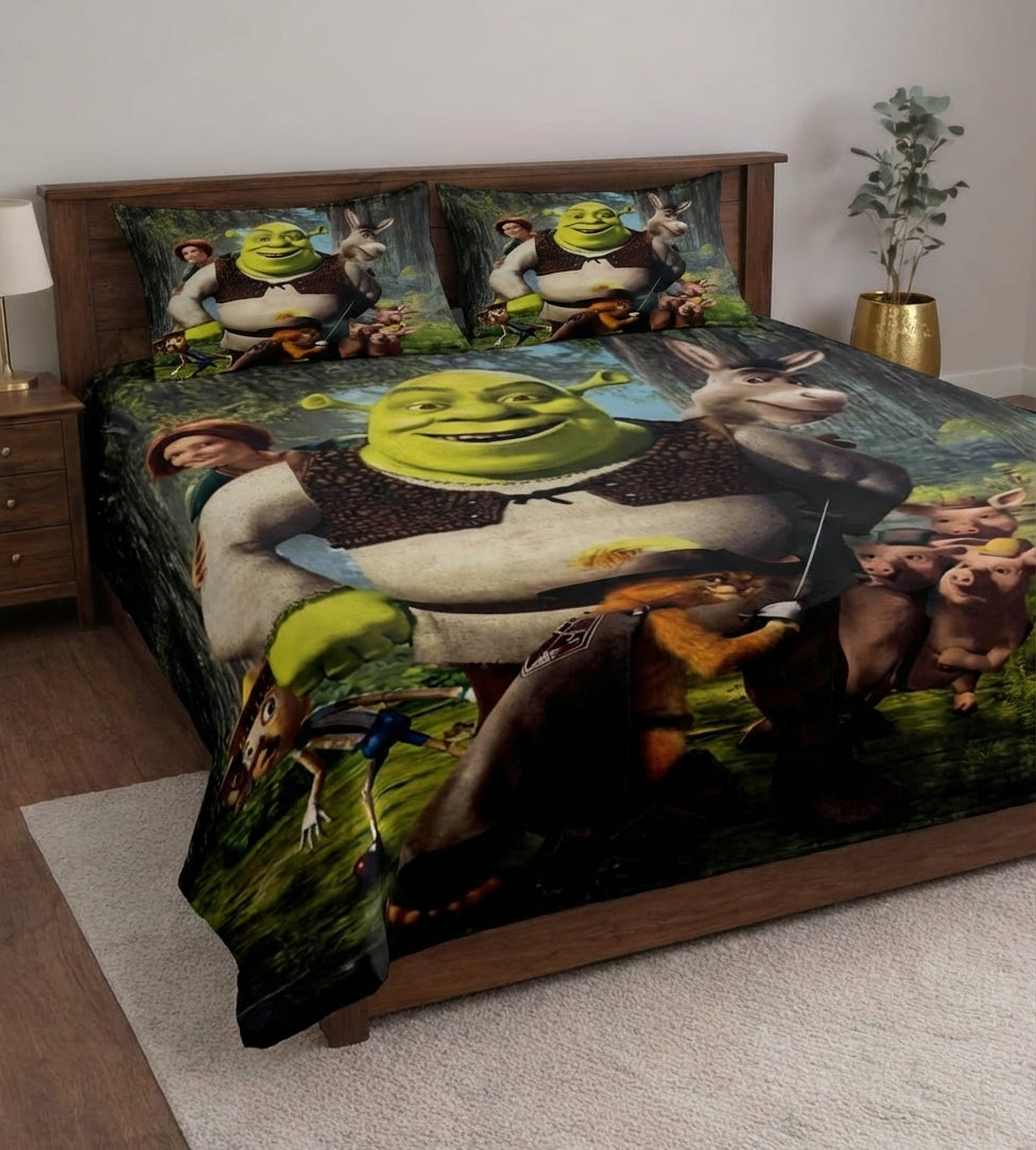 Cherry Kidz Hulk Themed Bedsheet Set