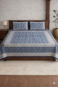 Block jaal Jaipuri Designer Bedsheet